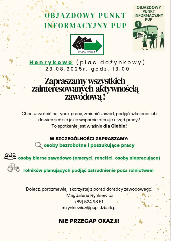 Zdjęcie artykułu Objazdowy Punkt Informacyjny PUP