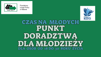 Zdjęcie artykułu Czas na Młodych - Punkt Doradztwa dla Młodzieży